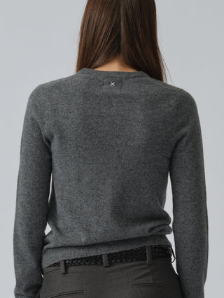 Women's Fitted Roundneck - Heather Grey