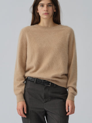 Women's Brushed Crewneck - Camel