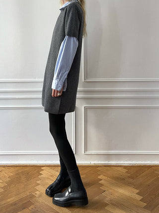 Women's Mini Dress - Heather Grey