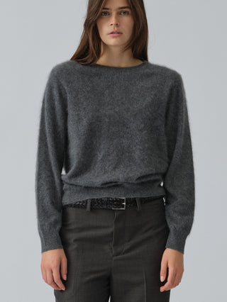 Women's Brushed Crewneck - Heather Grey