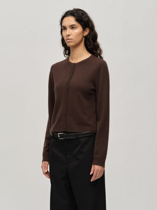 Women's O-Cardigan - Dark Brown