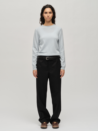 Women's Fitted Roundneck - Baby Blue