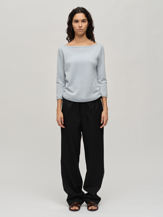 Women's Boat Neck - Baby Blue