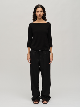 Women's Boat Neck - Black