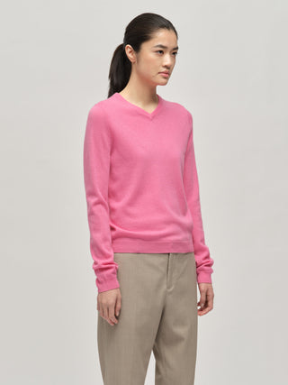 Women's Fitted 90's V-Neck - Pink