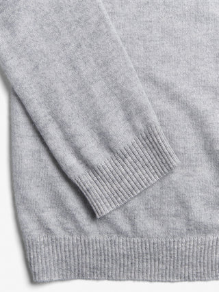 Air V-Cardigan in Grey,  crafted from brushed 12-gauge cashmere with a V-neckline and contoured silhouette