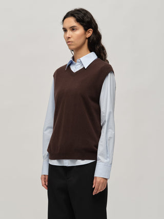 Women's Vest - Dark Brown