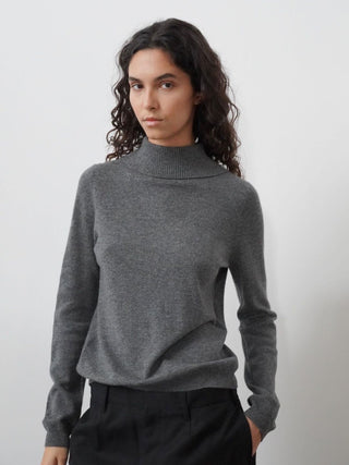 Women's Halo Collar Top - Heather Grey