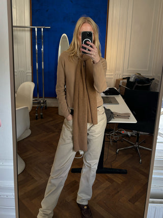 Cashmere Scarf - Dark Camel