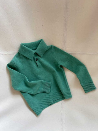 Kids Polo - Green Melange