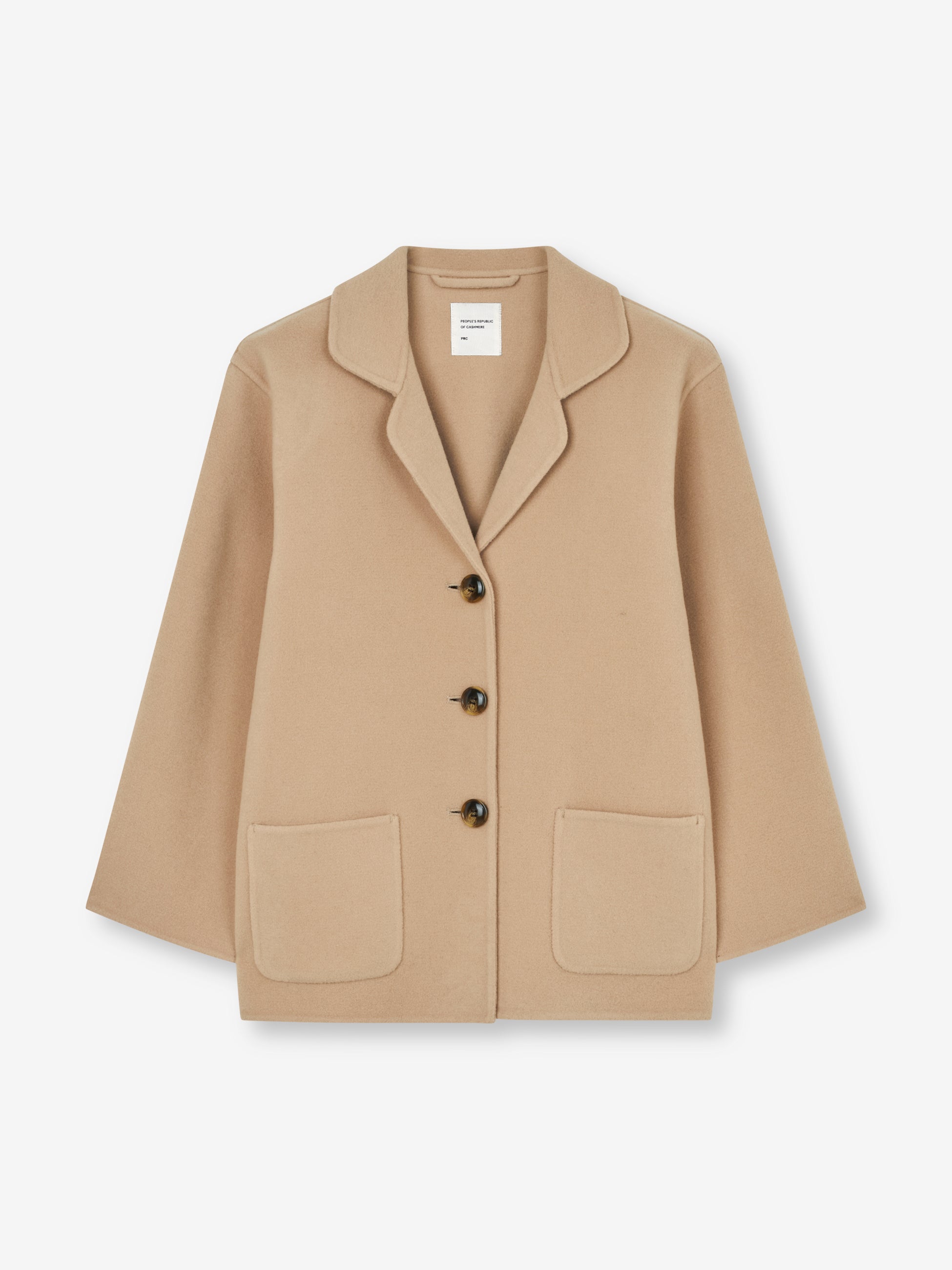 Women's Overshirt Jacket in Camel | Luxury Grade A Cashmere