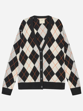Original Argyle Cardigan - Orange Argyle