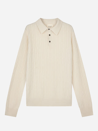 Original Cableknit Polo - Cloud