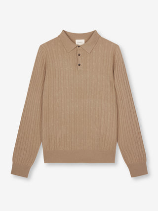 Original Cableknit Polo - Taupe