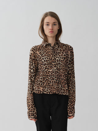 Original Polo in Leopard, knitted in 10-gauge cashmere with a relaxed unisex silhouette