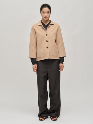 Women's Overshirt Jacket - Camel