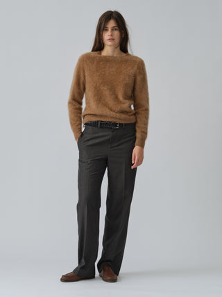 Women's Brushed Crewneck - Caramel