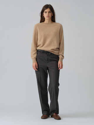Women's Brushed Crewneck - Camel