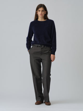 Women's Brushed Crewneck - Navy Blue