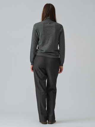 Women's Turtleneck - Heather Grey