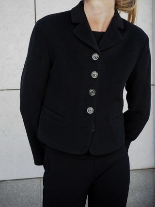 Women's Short Blazer - Black