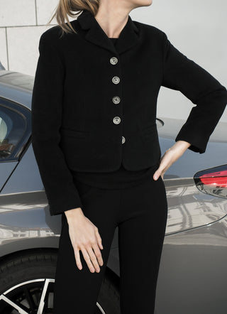 Women's Short Blazer - Black