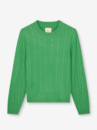 Premium Classic Cableknit - Neon Forest