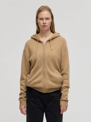 Premium Original Zip Hoodie - Dark Camel