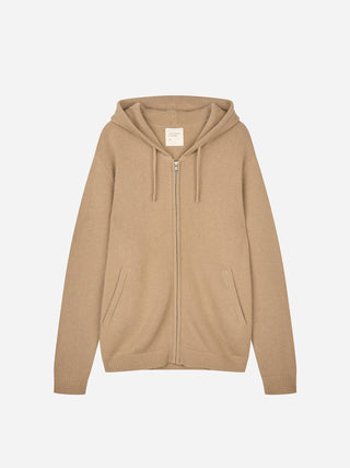 Premium Original Zip Hoodie - Dark Camel