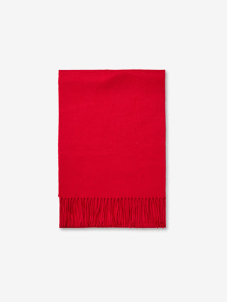 Cashmere Woven Scarf - Red