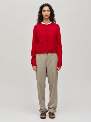 Women's O-Cardigan - Red