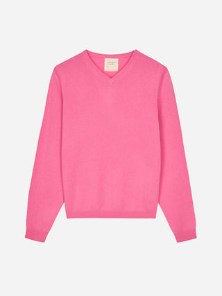 Women's Fitted 90's V-Neck - Pink