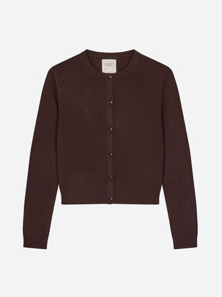 Women's O-Cardigan - Dark Brown
