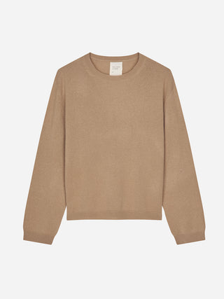 Women's Oversized Roundneck - Taupe