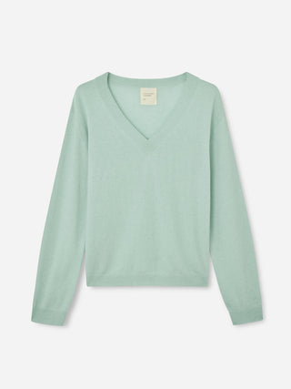 Women's Oversized V-Neck - Mint