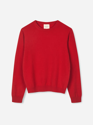 Women's Oversized Roundneck - Red