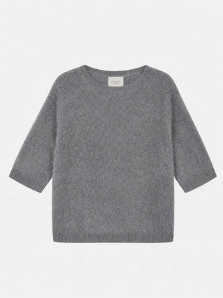 Women's Brushed Blouse - Heather Grey
