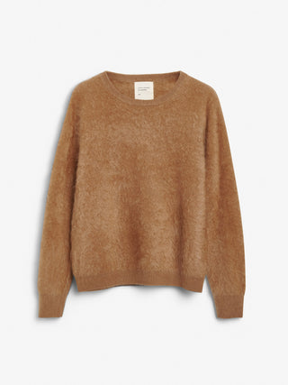 Women's Brushed Crewneck - Caramel