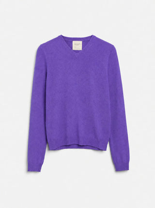 Women's Fitted 90's V-Neck - Purple