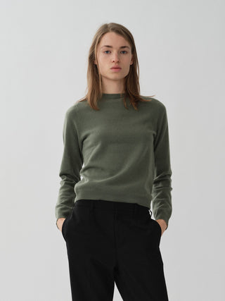 Women's Fitted Roundneck - Khaki