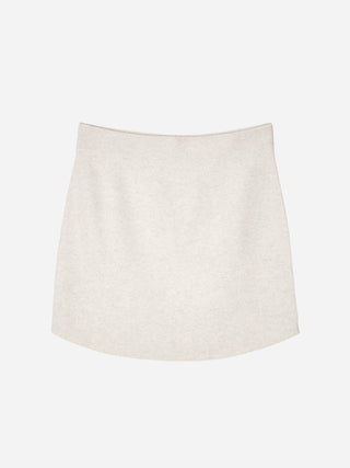 Women's Mini Skirt - Ecru