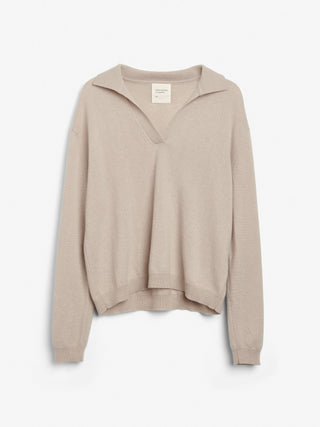Women's Oversized Collar V-Neck - Trench