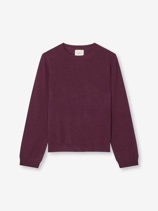 Women's Oversized Roundneck - Bordeaux