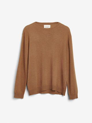 Women's Oversized Roundneck - Caramel