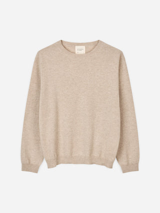Women's Oversized Roundneck - Sand