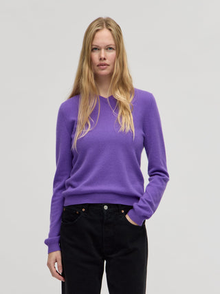 Women's Fitted 90's V-Neck - Purple