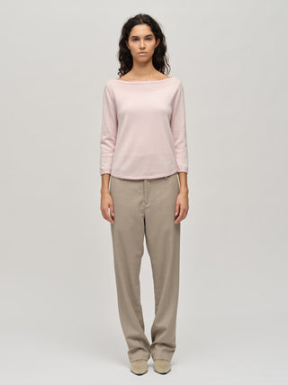 Women's Boat Neck - Baby Pink
