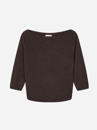 Women's Boat Neck - Black Truffle