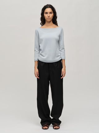 Women's Boat Neck - Baby Blue