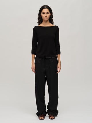 Women's Boat Neck - Black